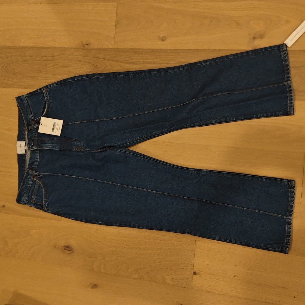 BRAND NEW Reformation Mia High Rise Vintage Ankle Bootcut Jeans Blue - Size 31